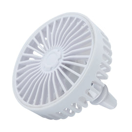 Car USB Air Mouth Balm Fan with Colored Breathing Light