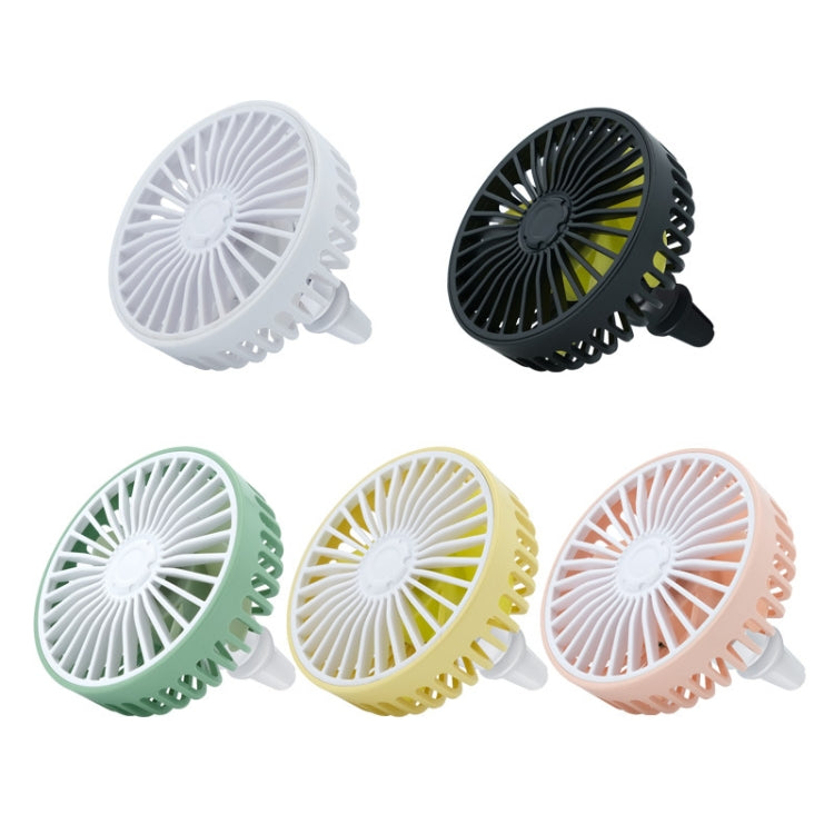 Car USB Air Mouth Balm Fan with Colored Breathing Light