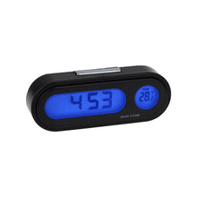 Load image into Gallery viewer, K02 Car Electronic Clock Temperature Meter Night Light LED Temperature Time Meter, 2 in 1 Black Blue Light