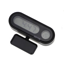 Load image into Gallery viewer, K02 Car Electronic Clock Temperature Meter Night Light LED Temperature Time Meter, 2 in 1 Black Blue Light