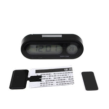 Load image into Gallery viewer, K02 Car Electronic Clock Temperature Meter Night Light LED Temperature Time Meter, 2 in 1 Black Blue Light