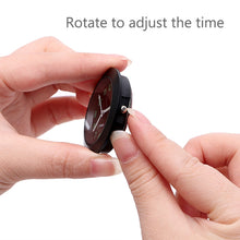 Load image into Gallery viewer, Car Clock Night Light Electronic Clock Car Decoration Quartz, Silver Border, Black Border
