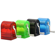 Load image into Gallery viewer, MYQ-053 Hand-cranked Cigarette Grinder Cigarette Puller Plastic Drawer Grinder, Red, Green, Black, Blue