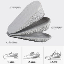 Load image into Gallery viewer, Self-Adhesive Inner Heightening Half Pad Sweat-Absorbent Breathable Shock-Absorbing Heel Casual Sports Insole, 1.5cm, 2.5cm, 3.5cm