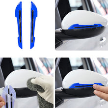 Load image into Gallery viewer, 4 Sets Car Reflective Sticker Door Border Anti-Collision Strip Leaf Board Personality Rear View Mirror Warning Sticker, Red, Yellow, White, Green, Blue