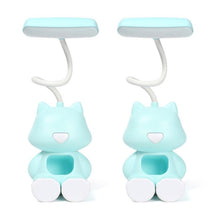 Load image into Gallery viewer, 2 PCS FY6601 Cartoon Pen Holder Reading Desk Lamp LED Eye Protection Dormitory Student Bedroom Lamp