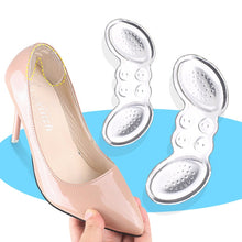 Load image into Gallery viewer, 5 Pairs Soft And Abrasion-Resistant GEL Heel Stickers High-Heeled Laces Sticky Invisible Transparent Anti-Drop Heel Stickers, Thin Section-Transparent, Thick Section-Transparent