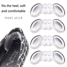 Load image into Gallery viewer, 5 Pairs Soft And Abrasion-Resistant GEL Heel Stickers High-Heeled Laces Sticky Invisible Transparent Anti-Drop Heel Stickers, Thin Section-Transparent, Thick Section-Transparent