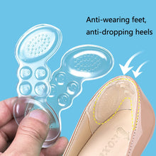 Load image into Gallery viewer, 5 Pairs Soft And Abrasion-Resistant GEL Heel Stickers High-Heeled Laces Sticky Invisible Transparent Anti-Drop Heel Stickers, Thin Section-Transparent, Thick Section-Transparent