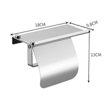 Load image into Gallery viewer, 4103 Stainless Steel Roll Paper Holder Mobile Phone Paper Towel Rack Hotel Bathroom Rack, Color:, Mirror, Black, Gold, Rose Gold