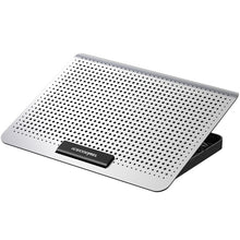 Load image into Gallery viewer, ICE COOREL Laptop Aluminum Alloy Radiator Fan Silent Notebook Cooling Bracket, Space Silver, Tungsten Gold Black, Six-Fan Space Silver, Six-Fan Tungsten Gold Black