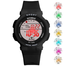 Load image into Gallery viewer, SYNOKE 9109 Student Multifunctional Waterproof Colorful Luminous Electronic Watch