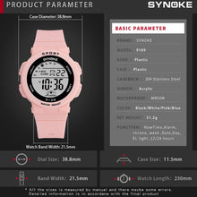 Load image into Gallery viewer, SYNOKE 9109 Student Multifunctional Waterproof Colorful Luminous Electronic Watch