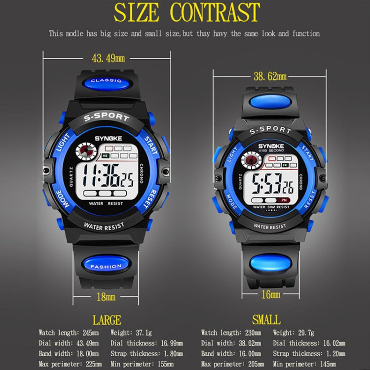 SYNOKE 99269 Children Sports Waterproof Digital Watch