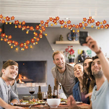 Load image into Gallery viewer, Maple Pumpkin Lantern String Lights Halloween Thanksgiving Garden Party Room Decoration Lights, 1.5m 10 LEDs, 3m 20 LEDs, 6m 40 LEDs