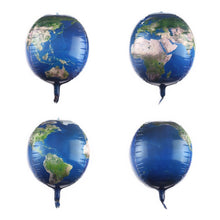 Load image into Gallery viewer, 10 PCS Space Aluminum Film Balloon Children Decorate Birthday Party Decoration Balloons,Style:, Golden Space Man, Double-sided Space Man, Round Rocket, Space Rocket, Astronaut, Earth, Retro Plane, Universe, Space Birthday, Blue