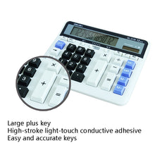 Load image into Gallery viewer, Deli 2135 Computer Keyboard Calculator Big Button Bank Office Finance Accounting Solar Calculator, 2135
