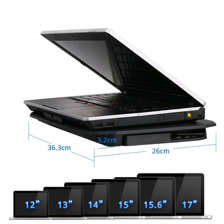 ICE COOREL N106 Laptop Base Adjustment Radiator Dual-Fan Notebook Cooling Bracket, Standard Version (Blue Light), Standard Version (Red Light), Luxury Version (Knight Dark), Luxury Version (Ivory White), Luxury Version (Sea Blue)                       ...