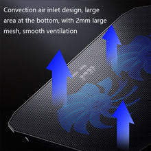 Load image into Gallery viewer, ICE COOREL N106 Laptop Base Adjustment Radiator Dual-Fan Notebook Cooling Bracket, Standard Version (Blue Light), Standard Version (Red Light), Luxury Version (Knight Dark), Luxury Version (Ivory White), Luxury Version (Sea Blue)                       ...