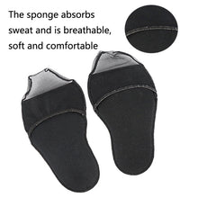 Load image into Gallery viewer, 5 Pairs Invisible And Comfortable Sponge Thickened Half Pad Sweat-Absorbent And Breathable Forefoot Pad, Two Toe Skin, Two Toe Black, Wrap Head Skin, Wrap Head Black, Fish Mouth Skin, Fish Mouth Black, Flower Skin, Flower Black, People Skin, People Bla...