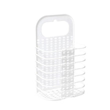 Load image into Gallery viewer, Household Bathroom Wall-Mounted Perforation-Free Folding Dirty Clothes Basket Toy Storage Basket, White, Grey