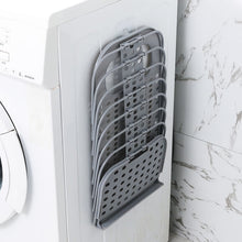 Load image into Gallery viewer, Household Bathroom Wall-Mounted Perforation-Free Folding Dirty Clothes Basket Toy Storage Basket, White, Grey
