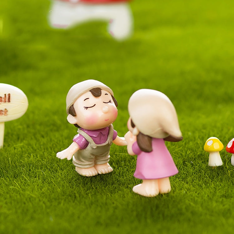 4 PCS Boys and Girls Micro Landscape Ornaments Toy House Decorations, Random Style Delivery