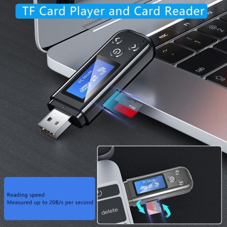 K15Pro With LCD Screen Bluetooth Adapter Audio Receiver Transmitter 3.5mm AUX Car Hands-Free, K15Pro