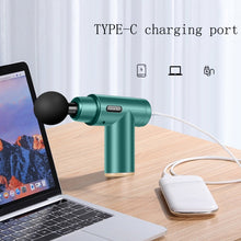 Load image into Gallery viewer, Fascia Massager Mini Electric Muscle Massager Portable Fitness Muscle Relaxing Massager, Button, LCD