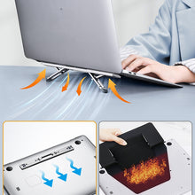Load image into Gallery viewer, Oatsbasf K01 Adjustable Desktop Heightening Base Aluminum Alloy Radiator Folding Laptop Stand