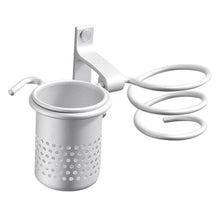 Load image into Gallery viewer, Space Aluminum Golden Hair Dryer Rack, With Barrel (Silver), With Barrel (Gold), With Double Barrel, With Toothbrush Holder