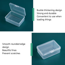 Load image into Gallery viewer, 20 PCS Rectangular Plastic Box Transparent Parts PP Storage Box With Cover, 20 PCS Rectangular