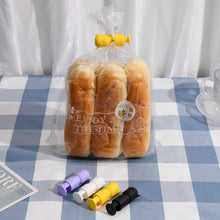 Load image into Gallery viewer, 10 PCS H011 Food Preservation And Moisture-Proof Sealing Elastic Clip Snack Food Sealing Clip, Purple, White, Green, Black, Yellow