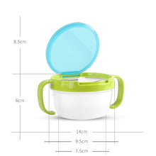 Load image into Gallery viewer, Baby Snacks Bowl Children Kids Food Storage Dishes Anti Spill 360 Rotate Baby Solid Feeding Plate Tableware Baby Feeding Stuff