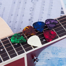 Load image into Gallery viewer, 100 PCS Guitar Universal ABS Celluloid Pick Shrapnel Color Random Delivery, ABS 0.46mm, Celluloid 0.46mm, Celluloid 0.71mm, Celluloid 0.96mm