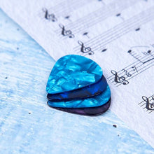 Load image into Gallery viewer, 100 PCS Guitar Universal ABS Celluloid Pick Shrapnel Color Random Delivery, ABS 0.46mm, Celluloid 0.46mm, Celluloid 0.71mm, Celluloid 0.96mm