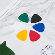 Load image into Gallery viewer, 100 PCS Guitar Universal ABS Celluloid Pick Shrapnel Color Random Delivery, ABS 0.46mm, Celluloid 0.46mm, Celluloid 0.71mm, Celluloid 0.96mm