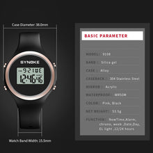 Load image into Gallery viewer, SYNOKE 9108 Student Silicone Strap Electronic Watch