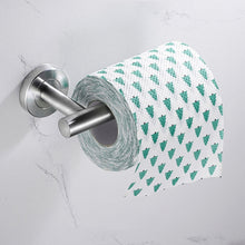 Load image into Gallery viewer, 304 Stainless Steel With Grooved Bathroom Pendant Bathroom Shelf,Style:, Wire Drawing Single Rod 40cm, Wire Drawing  Towel Ring, Wire Drawing Hook, Paper Towel Holder A, Paper Towel Holder  B, Vertical Single Rod, Black Cloth Hook                      ...