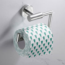 Load image into Gallery viewer, 304 Stainless Steel With Grooved Bathroom Pendant Bathroom Shelf,Style:, Wire Drawing Single Rod 40cm, Wire Drawing  Towel Ring, Wire Drawing Hook, Paper Towel Holder A, Paper Towel Holder  B, Vertical Single Rod, Black Cloth Hook                      ...