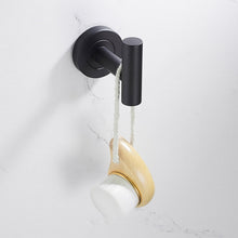 Load image into Gallery viewer, 304 Stainless Steel With Grooved Bathroom Pendant Bathroom Shelf,Style:, Wire Drawing Single Rod 40cm, Wire Drawing  Towel Ring, Wire Drawing Hook, Paper Towel Holder A, Paper Towel Holder  B, Vertical Single Rod, Black Cloth Hook                      ...