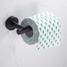 Load image into Gallery viewer, 304 Stainless Steel With Grooved Bathroom Pendant Bathroom Shelf,Style:, Wire Drawing Single Rod 40cm, Wire Drawing  Towel Ring, Wire Drawing Hook, Paper Towel Holder A, Paper Towel Holder  B, Vertical Single Rod, Black Cloth Hook                      ...