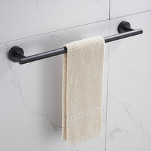 Load image into Gallery viewer, 304 Stainless Steel With Grooved Bathroom Pendant Bathroom Shelf,Style:, Wire Drawing Single Rod 40cm, Wire Drawing  Towel Ring, Wire Drawing Hook, Paper Towel Holder A, Paper Towel Holder  B, Vertical Single Rod, Black Cloth Hook                      ...