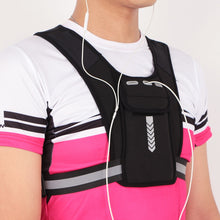 Load image into Gallery viewer, Running Reflective Vest Bag Outdoor Sports Mobile Phone Chest Bag