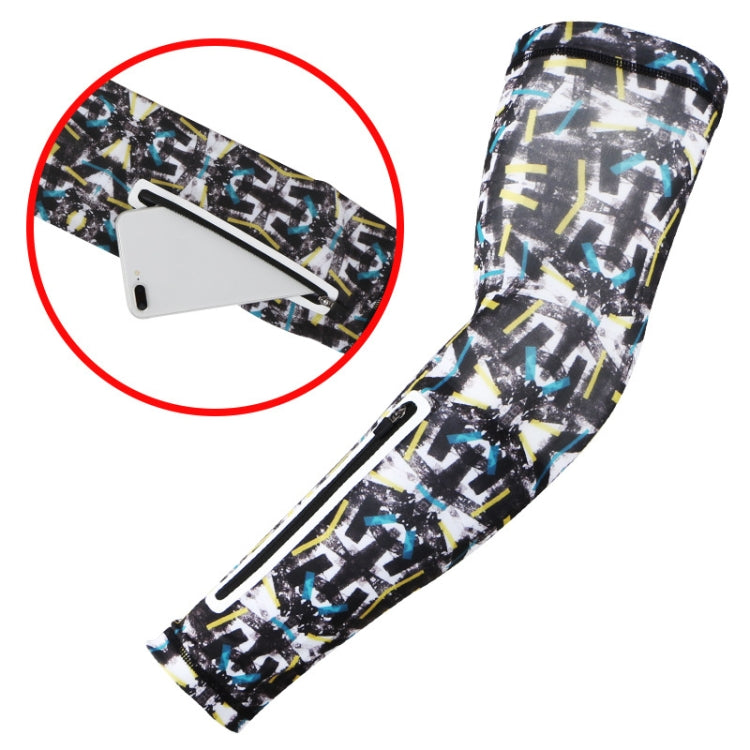 Sports Multi-Function Sunscreen Ice Sleeves with Zipper Pocket