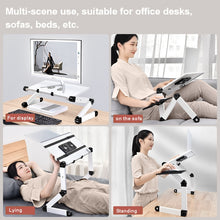 Load image into Gallery viewer, Oatsbasf Folding Computer Desk Laptop Stand Foldable Lifting Heightening Storage Portable Rack,Style:, L01 White, L01 Black, L01 Red, L02 White, L02  Black, L02 Red