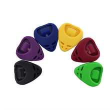 Load image into Gallery viewer, 100 PCS ABS Storage Box for Guitar Pick, Random Color Delivery, Heart-shaped Pick Box, Large Triangular Pick Box