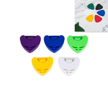 Load image into Gallery viewer, 100 PCS ABS Storage Box for Guitar Pick, Random Color Delivery, Heart-shaped Pick Box, Large Triangular Pick Box