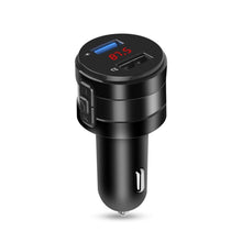 Load image into Gallery viewer, Car Bluetooth Handsfree Car FM Transmitter Music Player Car Charger, X20 Black
