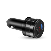 Load image into Gallery viewer, Car Bluetooth Handsfree Car FM Transmitter Music Player Car Charger, X20 Black